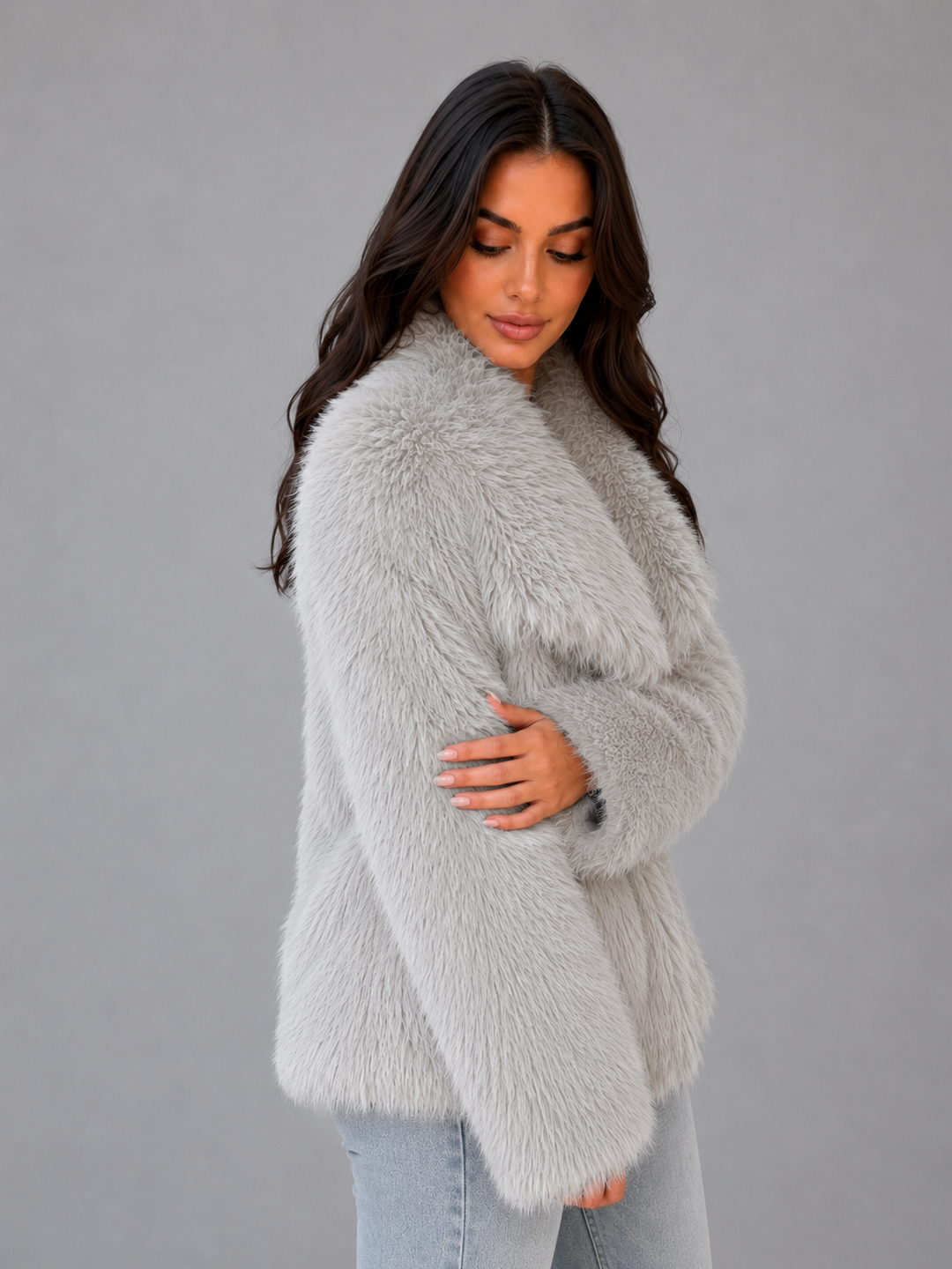 Women's Winter Jacket with Shawl Collar