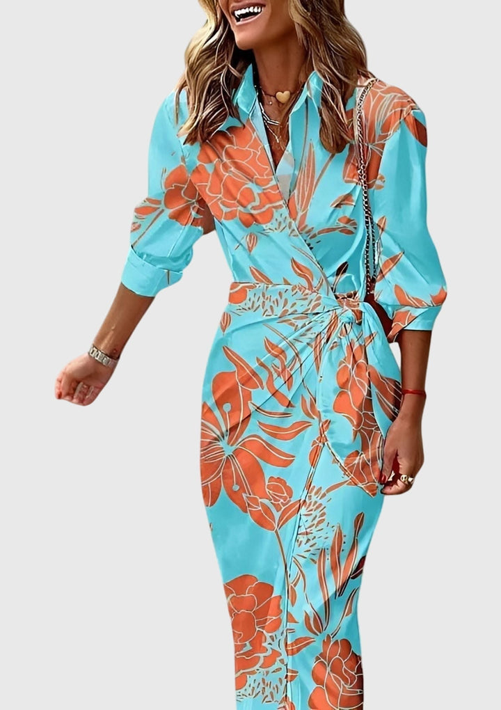Women’s Wrap Dress with Print