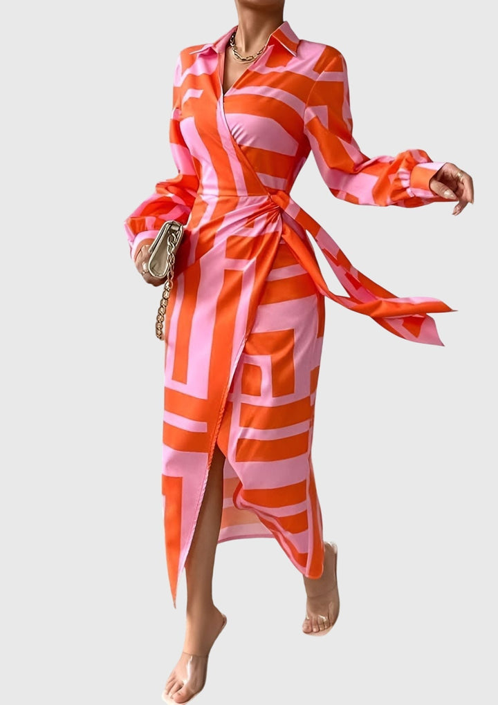 Women’s Wrap Dress with Print