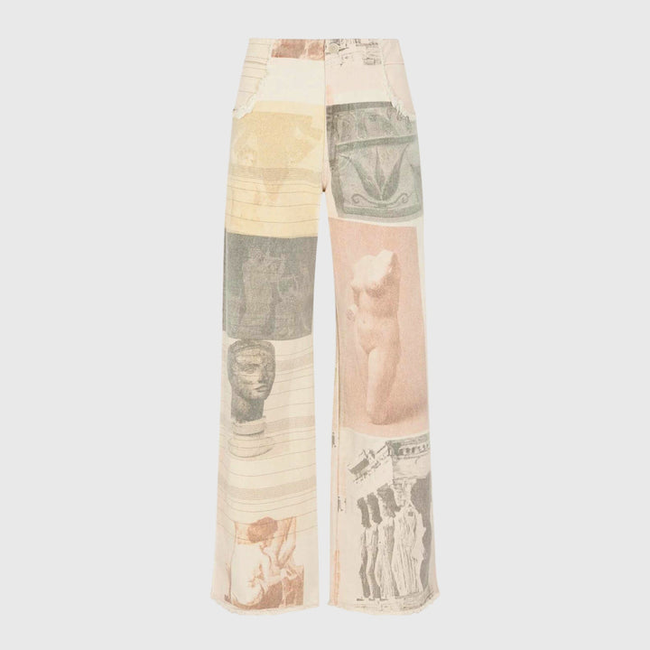Alma | Women’s Wide Jeans with Raw Cut Hem