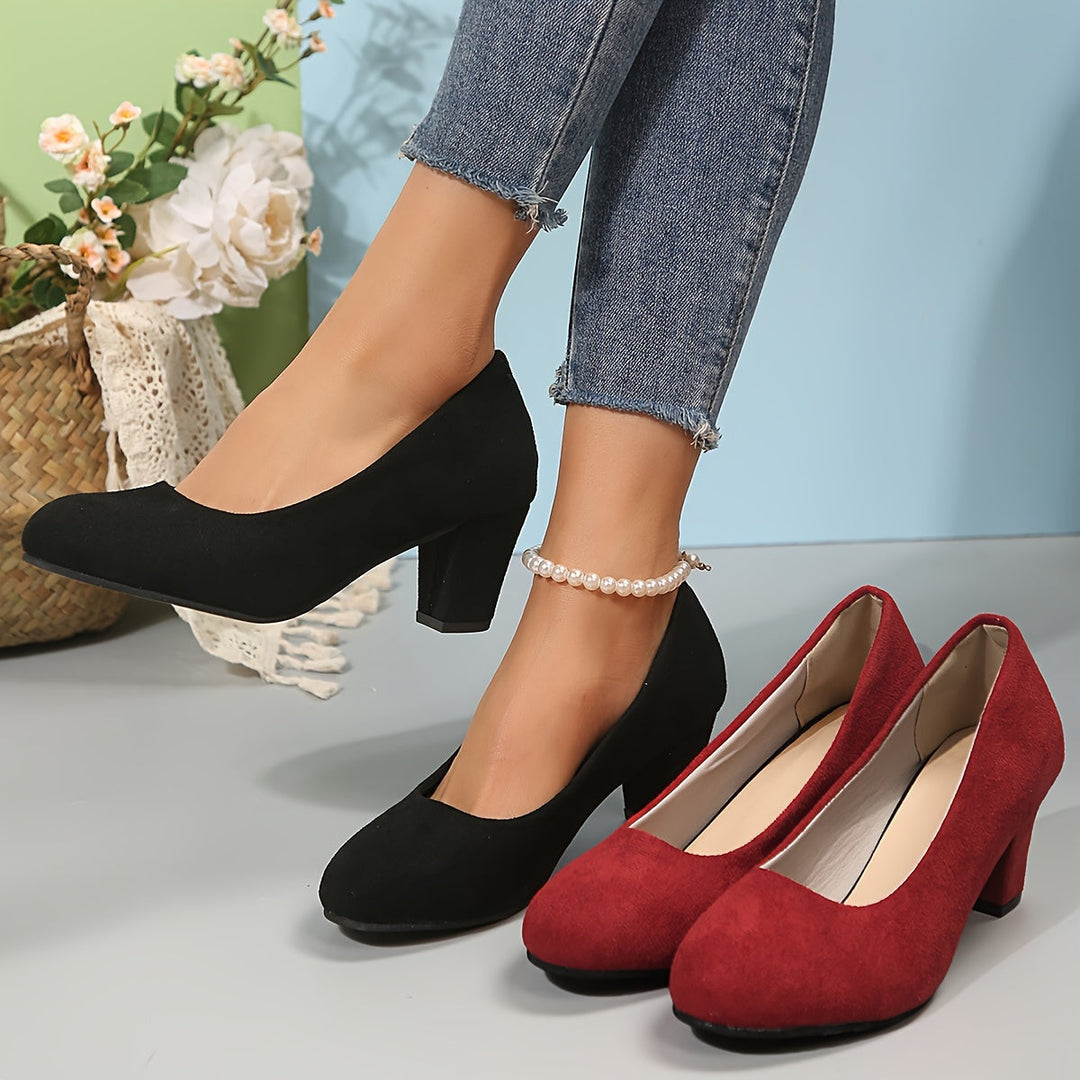 Women’s Orthopedic Heels with Stable Block Support