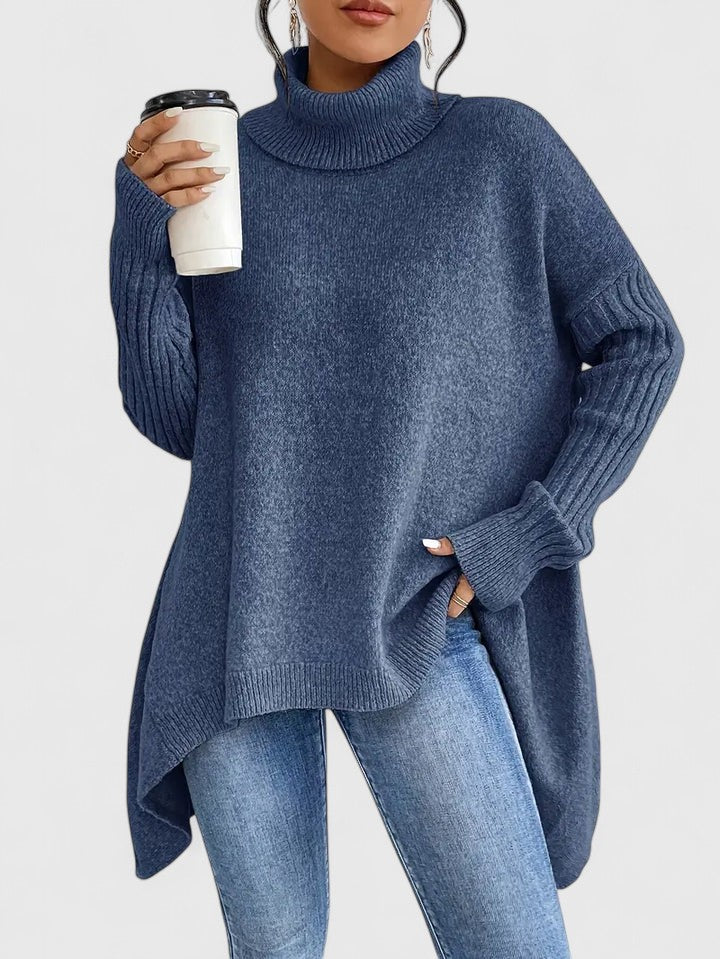 Women’s Comfortable Sweater with Turtleneck