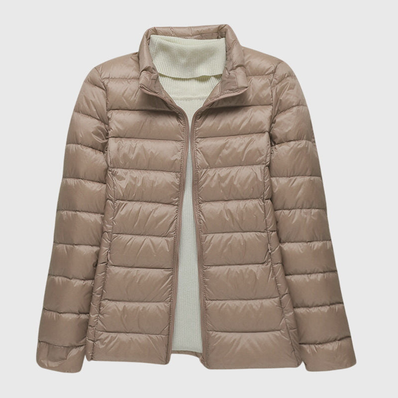 Women’s Ultra-Light Quilted Jacket with Windproof Waterproof