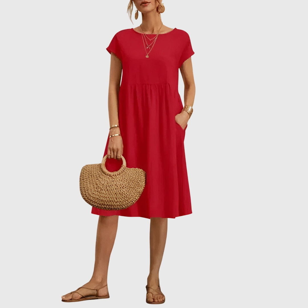 Women’s Elegant Spring Dress - Flowing Fit