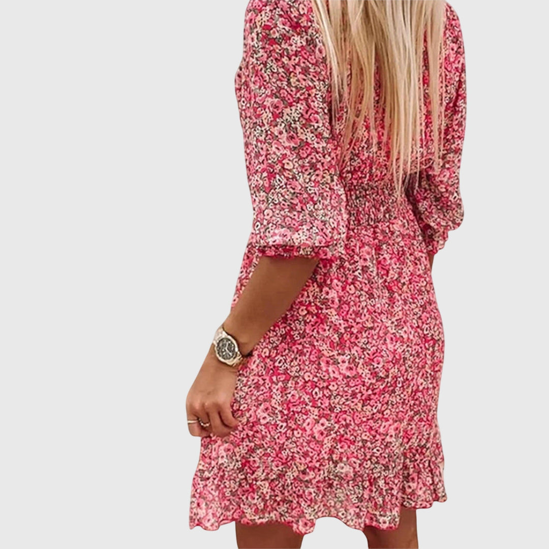 Women’s Floral Puff Sleeve Dress