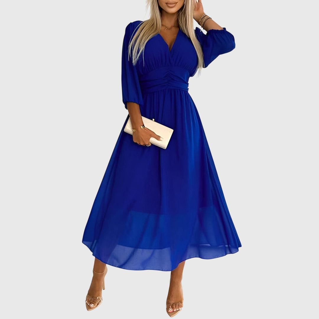 Women’s Maxi Dress with Flattering Draping