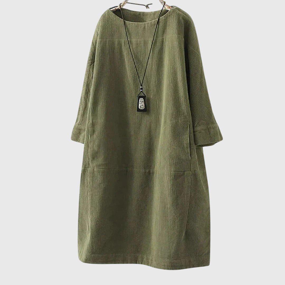 Women’s Relaxed Midi Dress with Comfortable Fit
