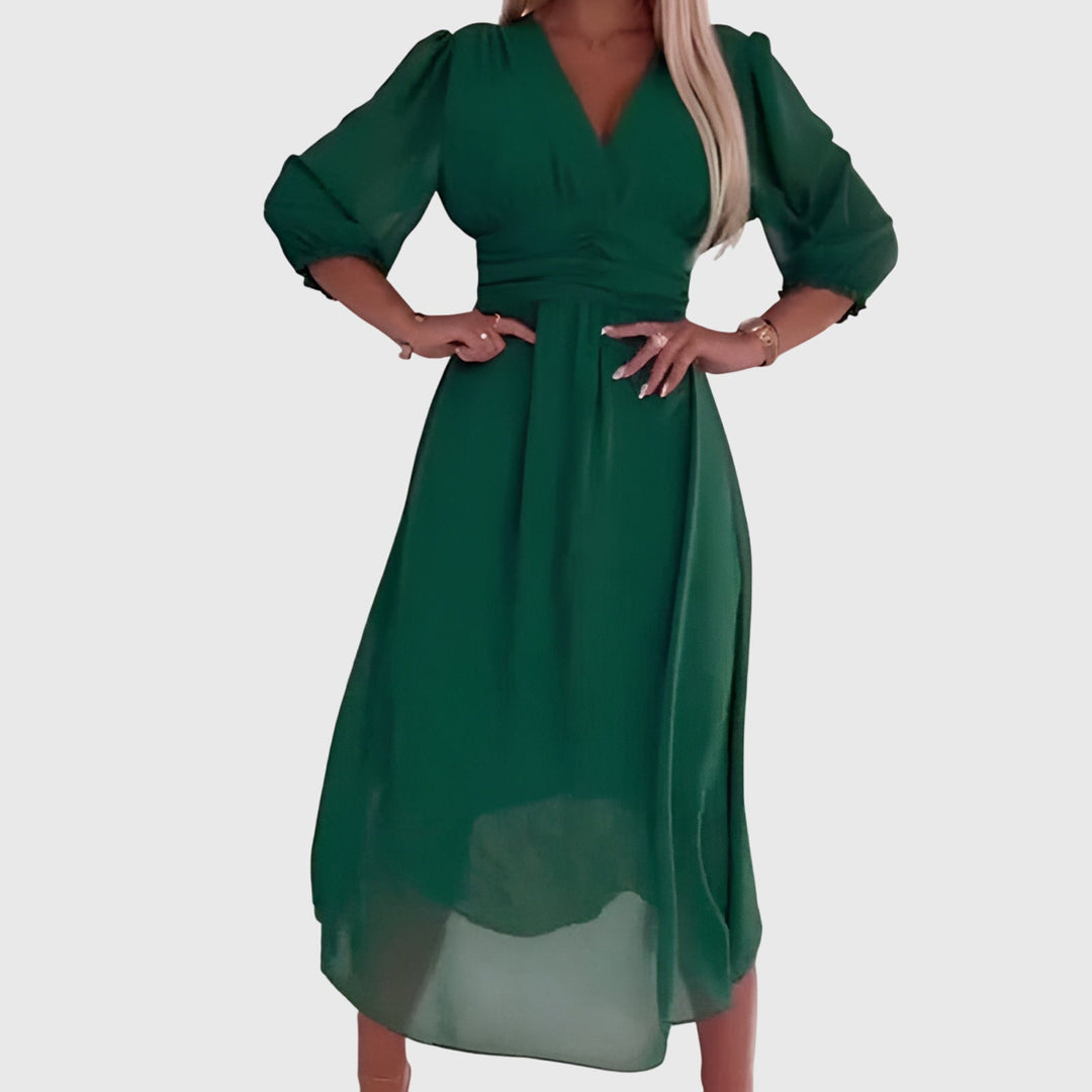 Women’s Maxi Dress with Flattering Draping