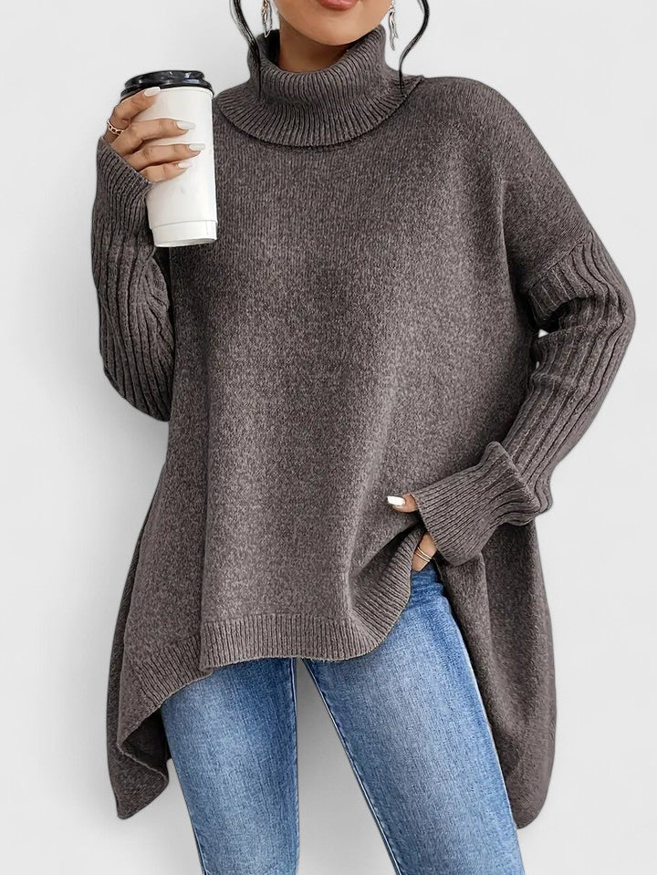 Women’s Comfortable Sweater with Turtleneck
