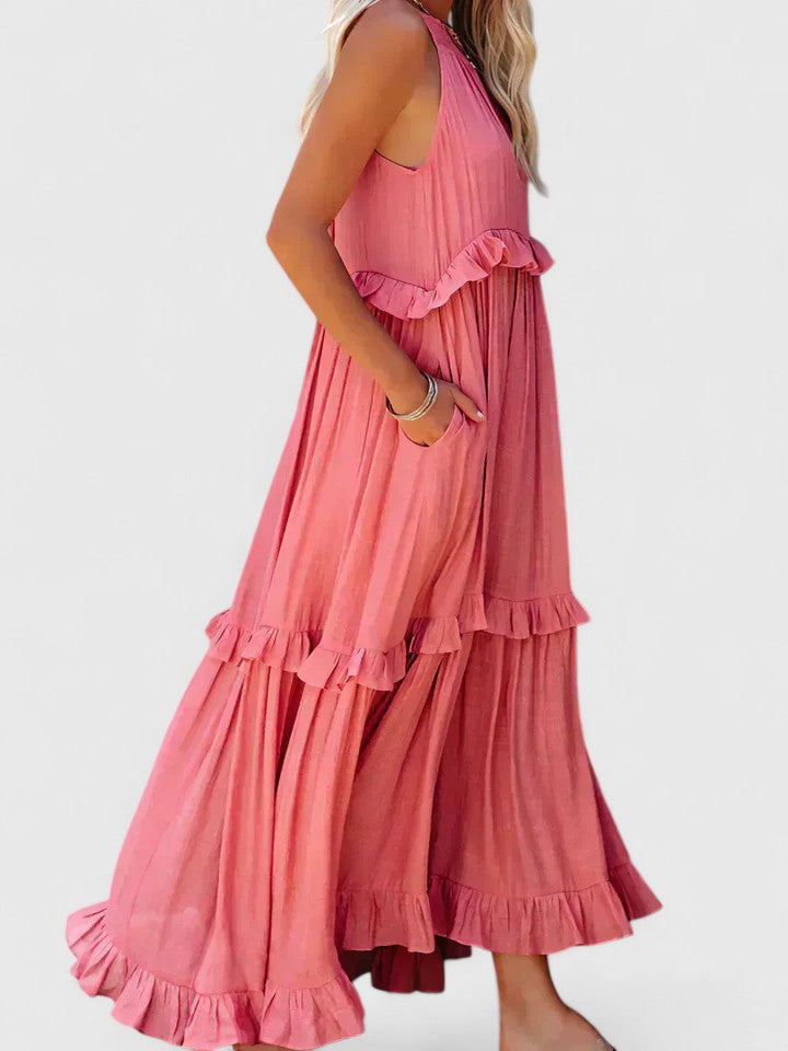 Women’s Elegant Dress with Ruffle Details