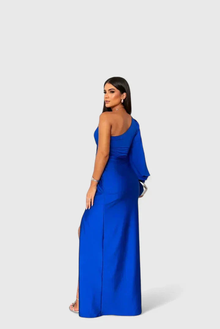 Saryxiah | Women’s One-Shoulder Maxi Dress with Front Slit