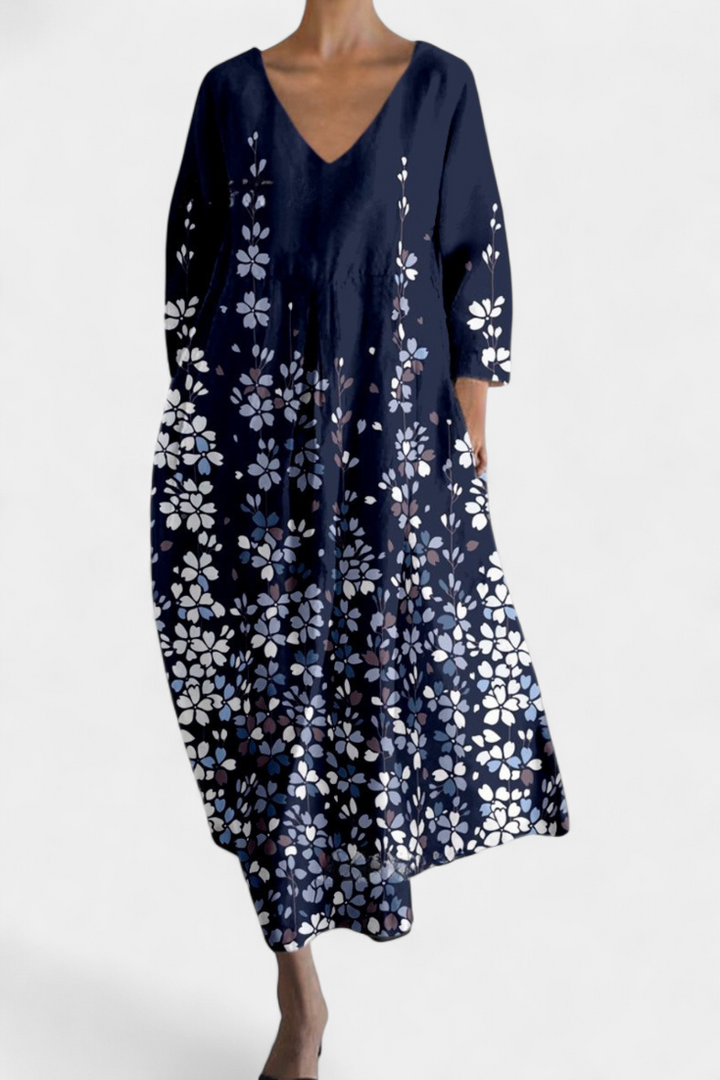 Women’s V-Neck Dress with All-Day Comfort