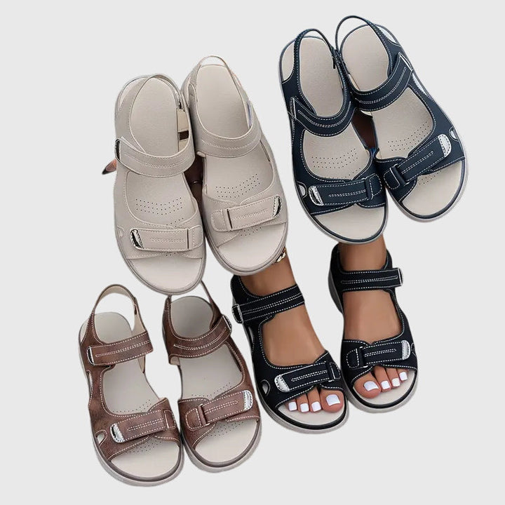 Women's Orthopedic Walking Sandals with Arch Support – Comfortable Sporty Platform Sandals