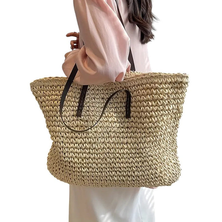 Olivia | Women’s Woven Tote with Durable Straps