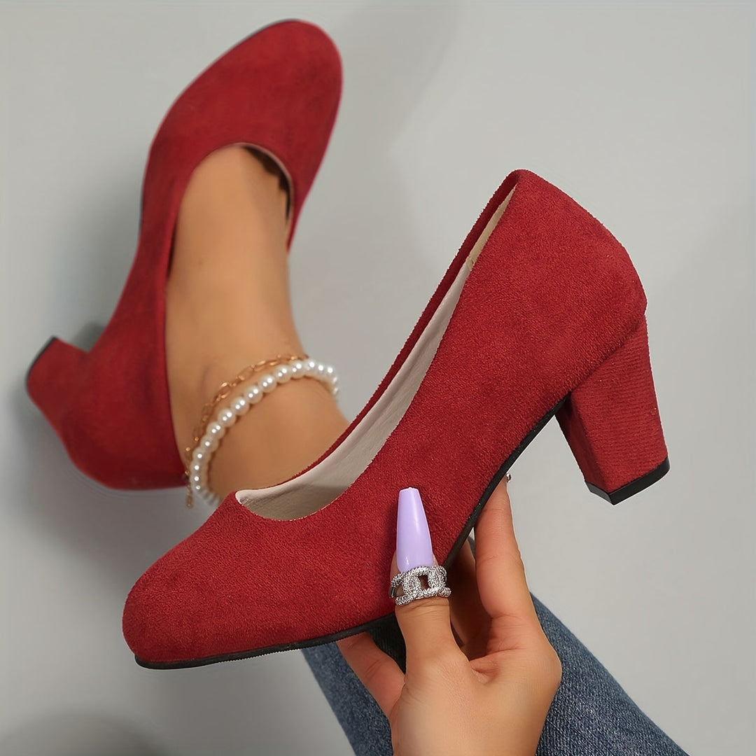 Women’s Orthopedic Heels with Stable Block Support