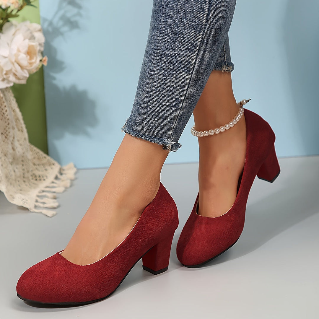 Women’s Orthopedic Heels with Stable Block Support