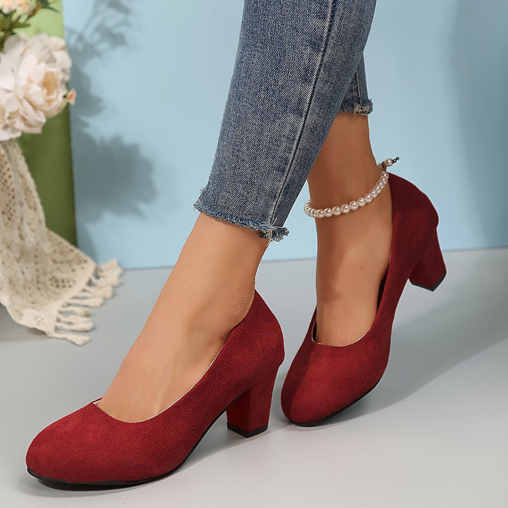 Women’s Orthopedic Heels with Stable Block Support