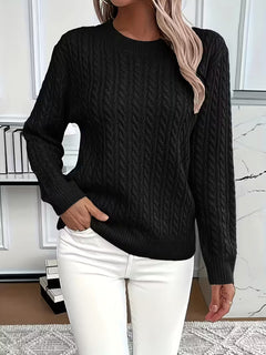 Women’s Cable Knit Sweater with All-Day Comfort