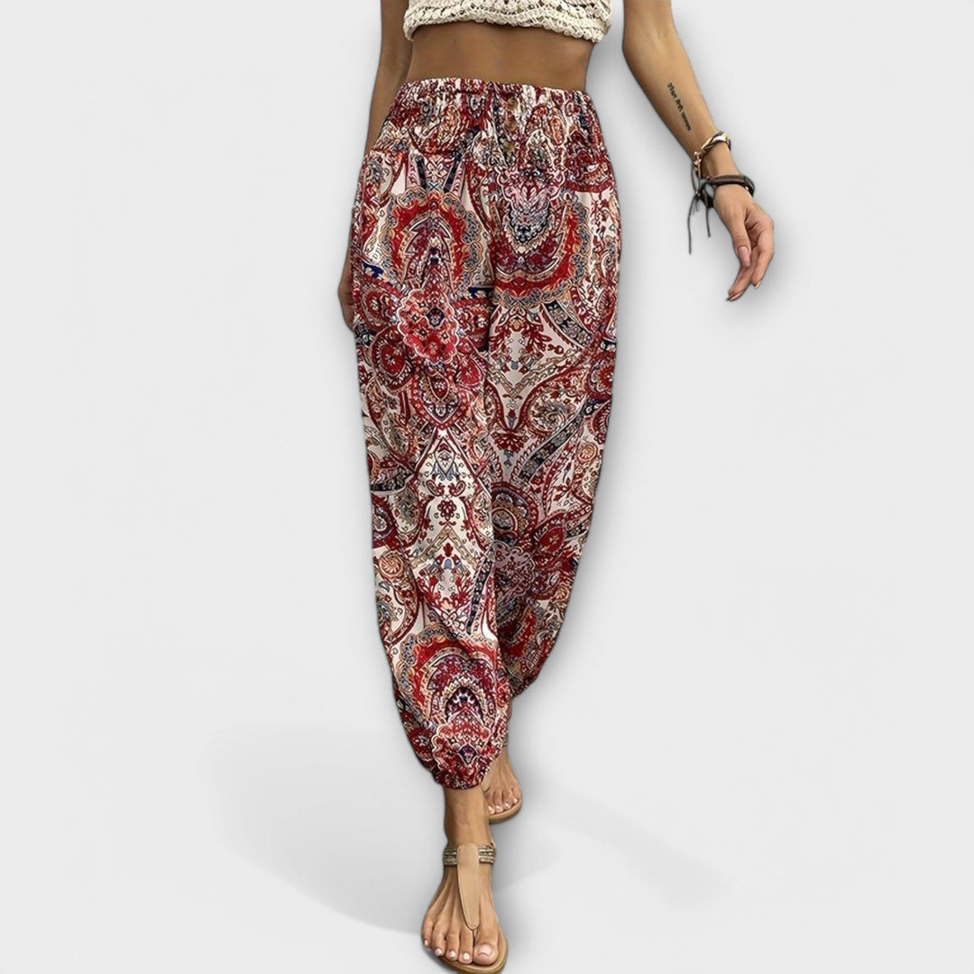 Women’s Pants with Ethnic Graphic