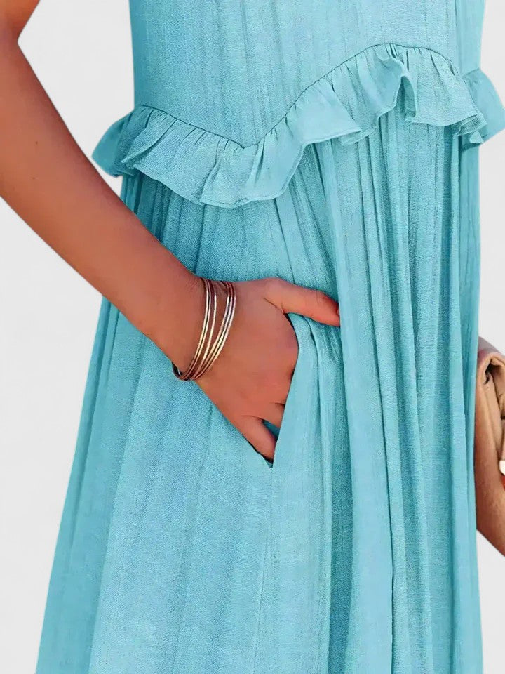 Women’s Elegant Dress with Ruffle Details