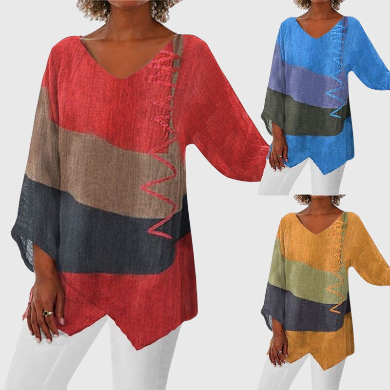 Nena |  Women’s Flattering Top with Unique Print