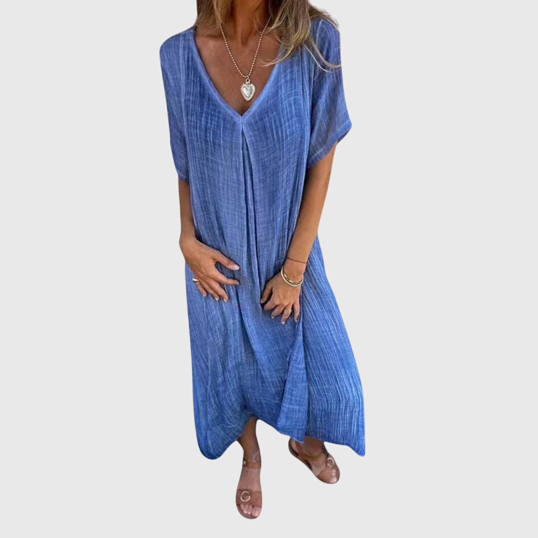 Fiona | Women’s Elegant Lightweight Dress with V-Neck