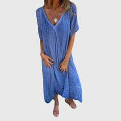 Fiona | Women’s Elegant Lightweight Dress with V-Neck