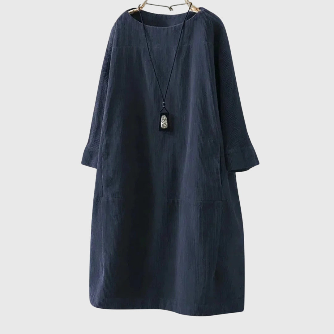 Women’s Relaxed Midi Dress with Comfortable Fit