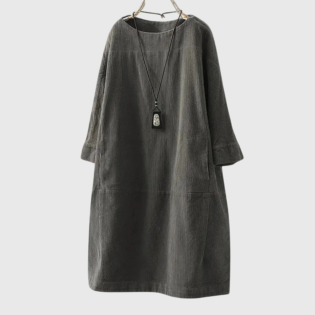 Women’s Relaxed Midi Dress with Comfortable Fit