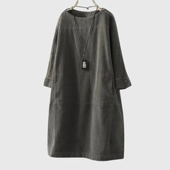Women’s Relaxed Midi Dress with Comfortable Fit
