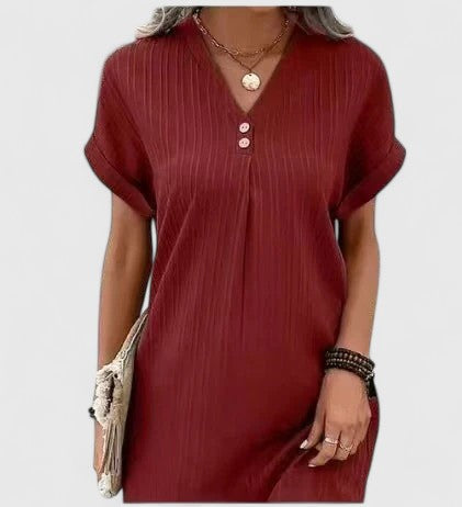 Women’s Draped Dress with Relaxed Fit
