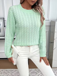 Women’s Cable Knit Sweater with All-Day Comfort