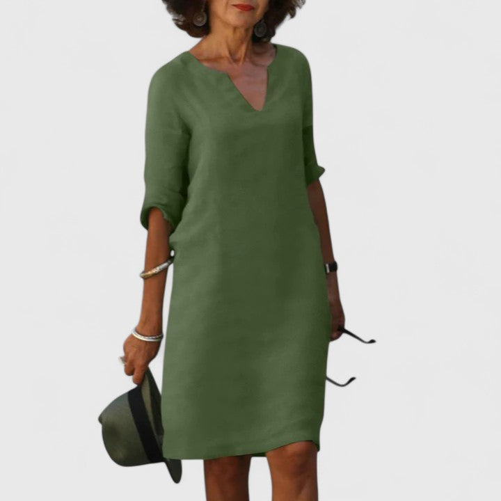 Women’s V-Neck Dress with Comfortable Fit