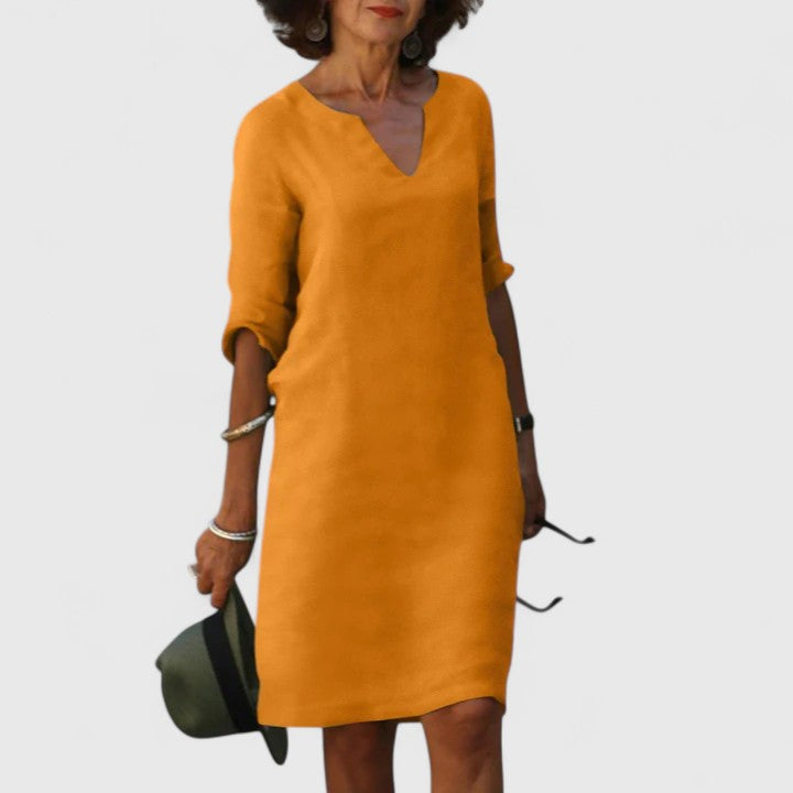 Women’s V-Neck Dress with Comfortable Fit