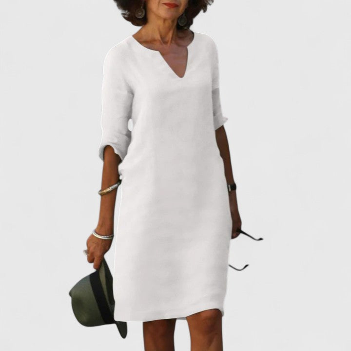 Women’s V-Neck Dress with Comfortable Fit