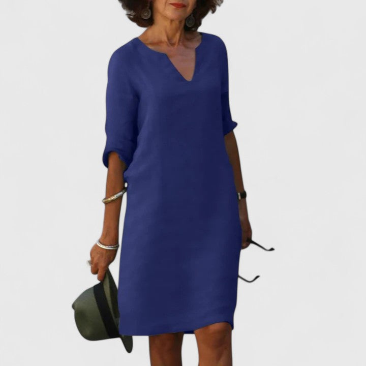 Women’s V-Neck Dress with Comfortable Fit