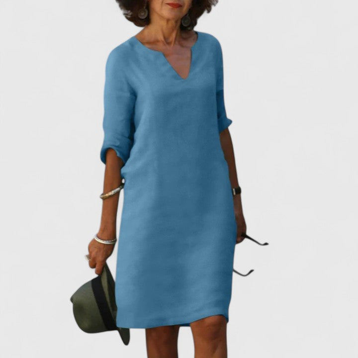 Women’s V-Neck Dress with Comfortable Fit