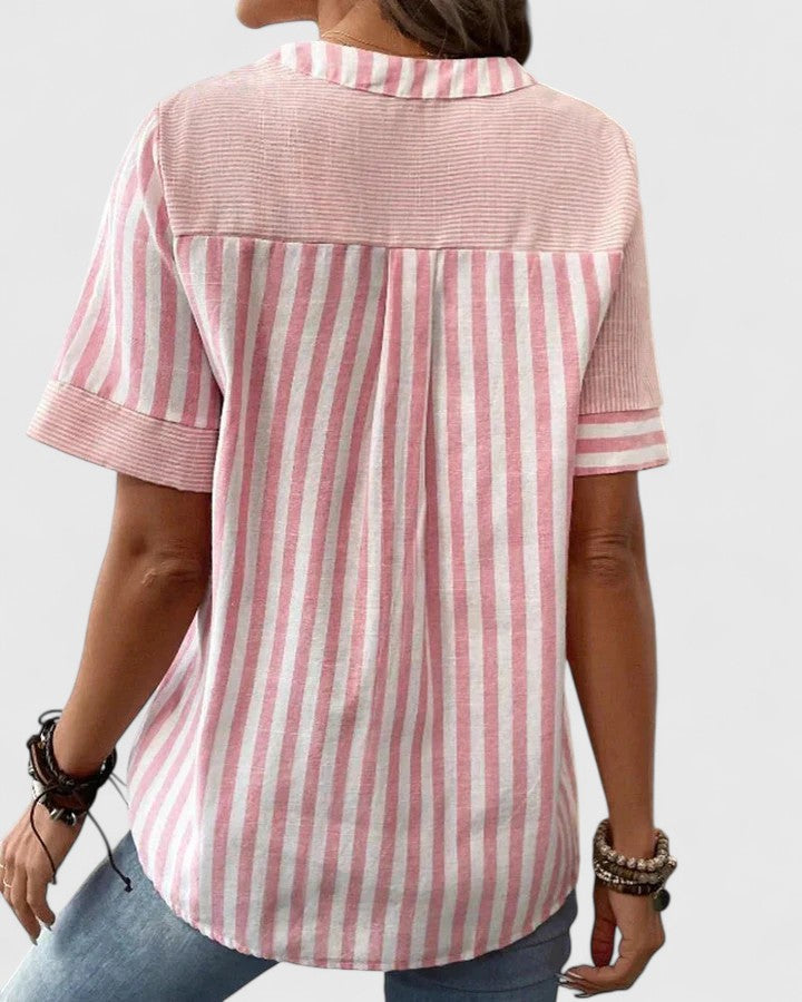 Women’s Sophisticated Blouse with Stripes