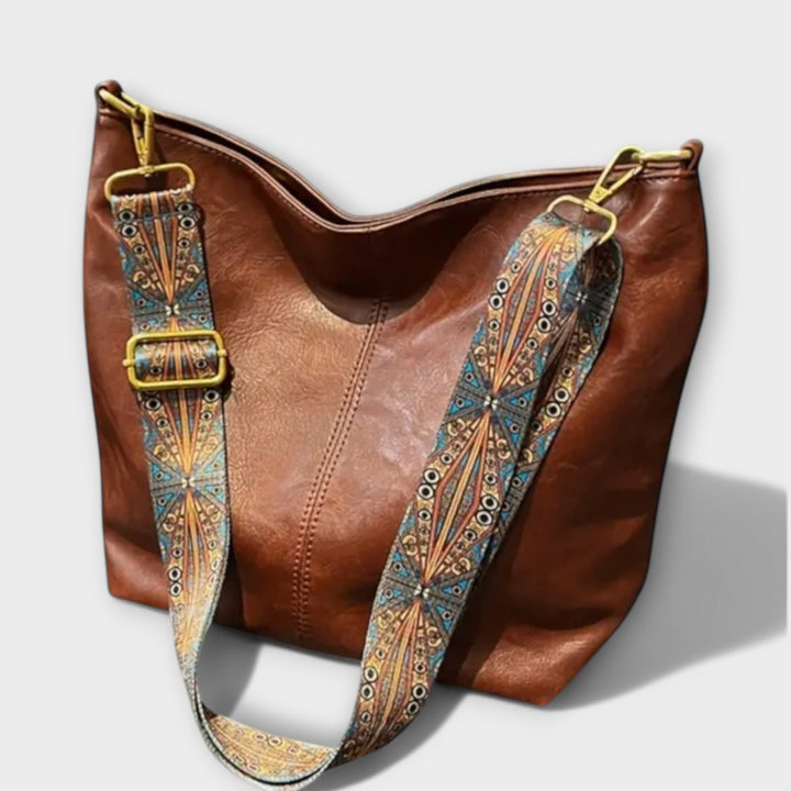 Women’s Vintage Bag with Adjustable Embroidered Strap