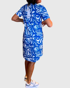 Elle | Women’s A-line Walk Dress with Airy Sleeves