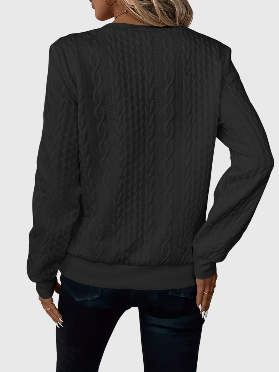 Nora | Women’s Cable Knit Sweater with Zipper