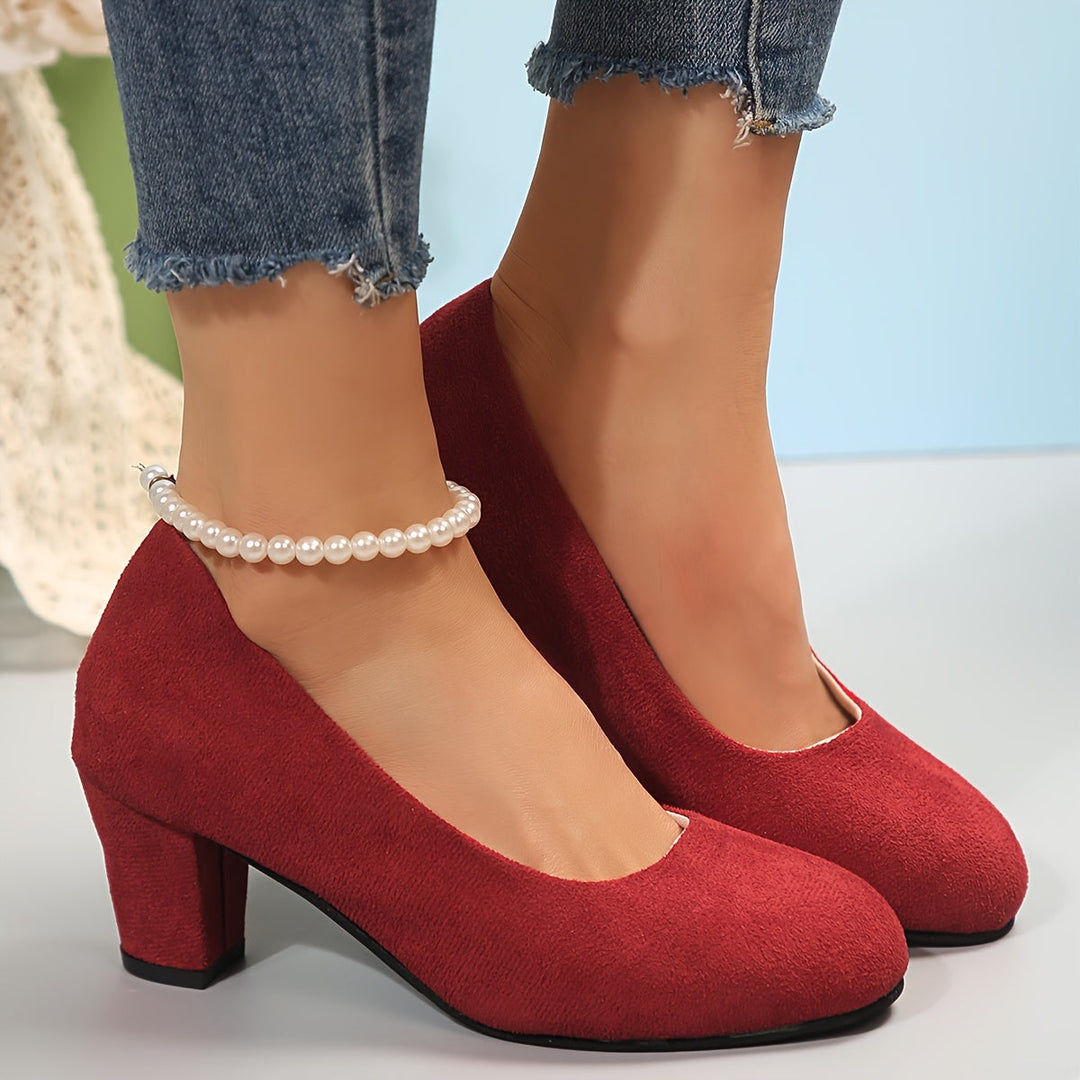 Women’s Orthopedic Heels with Stable Block Support