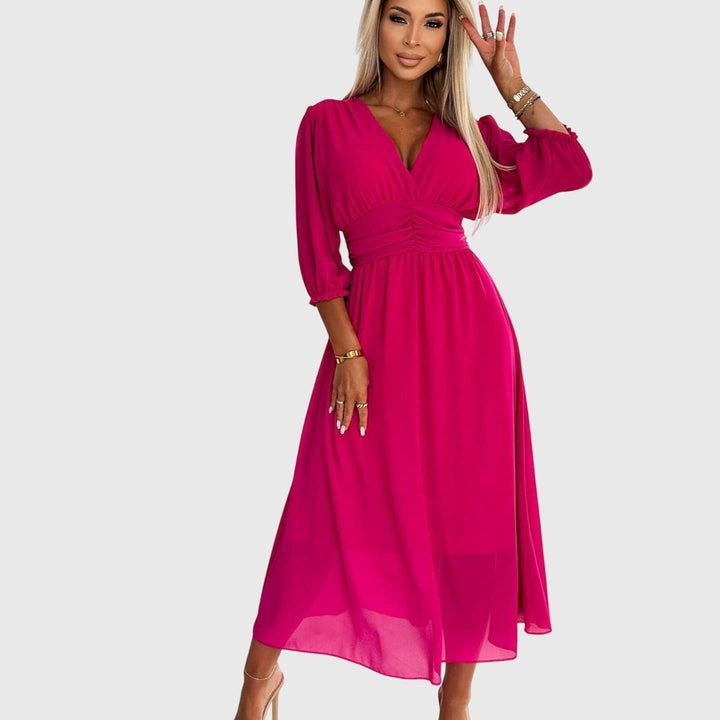 Women’s Maxi Dress with Flattering Draping
