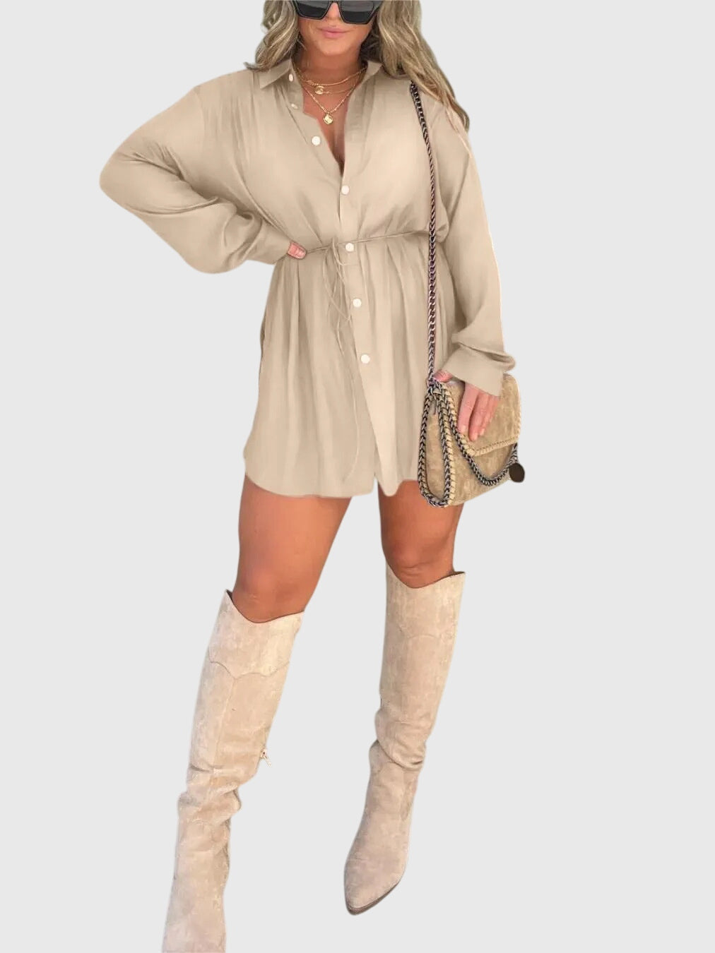 Women’s Romper Dress - Built-In Shorts