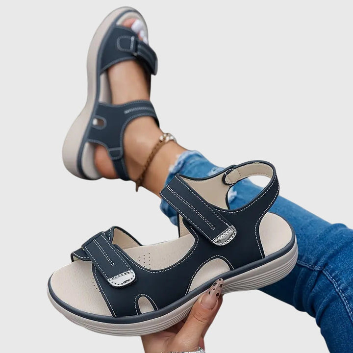 Women's Orthopedic Walking Sandals with Arch Support – Comfortable Sporty Platform Sandals