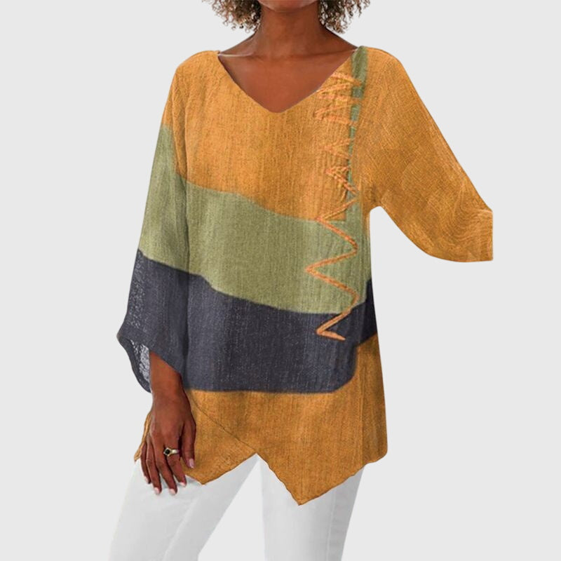 Nena |  Women’s Flattering Top with Unique Print