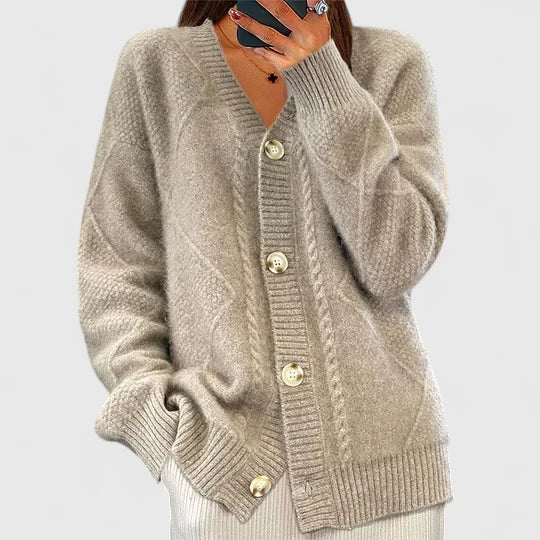 Women’s Comfortable Cardigan with V-Neck