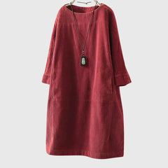 Women’s Relaxed Midi Dress with Comfortable Fit