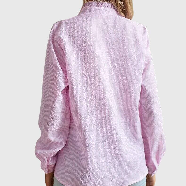 Kaitlyn | Women’s Elegant Blouse with Ruffle Front