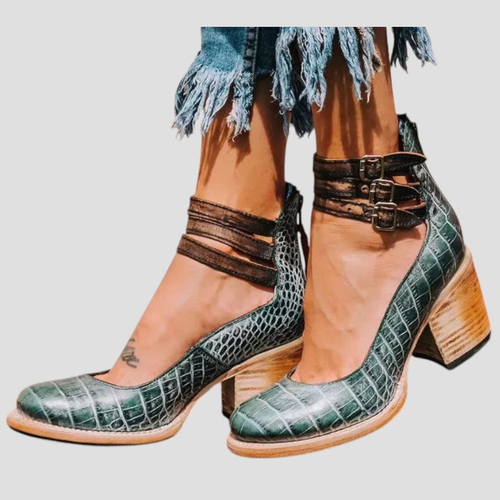 Kwani | Women’s Stylish Boots with Double Ankle Straps